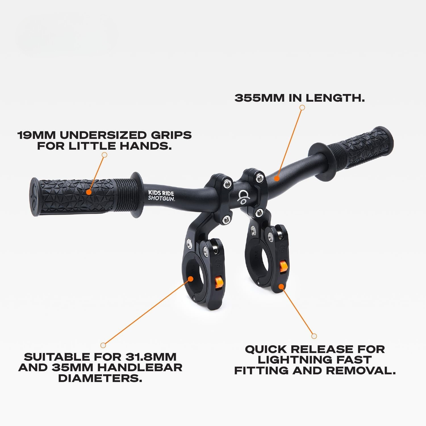 Frontmontierter Kindersitz und Lenkerkombination